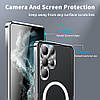Чохол Metal Glass для Samsung Galaxy S24 Ultra з металевим кільцем та додатковим захистом на камеру, фото 6