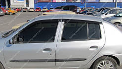 Вітровики вікон Рено Кліо 3 (дефлектори бічних вікон Renault Clio 2005-2009)