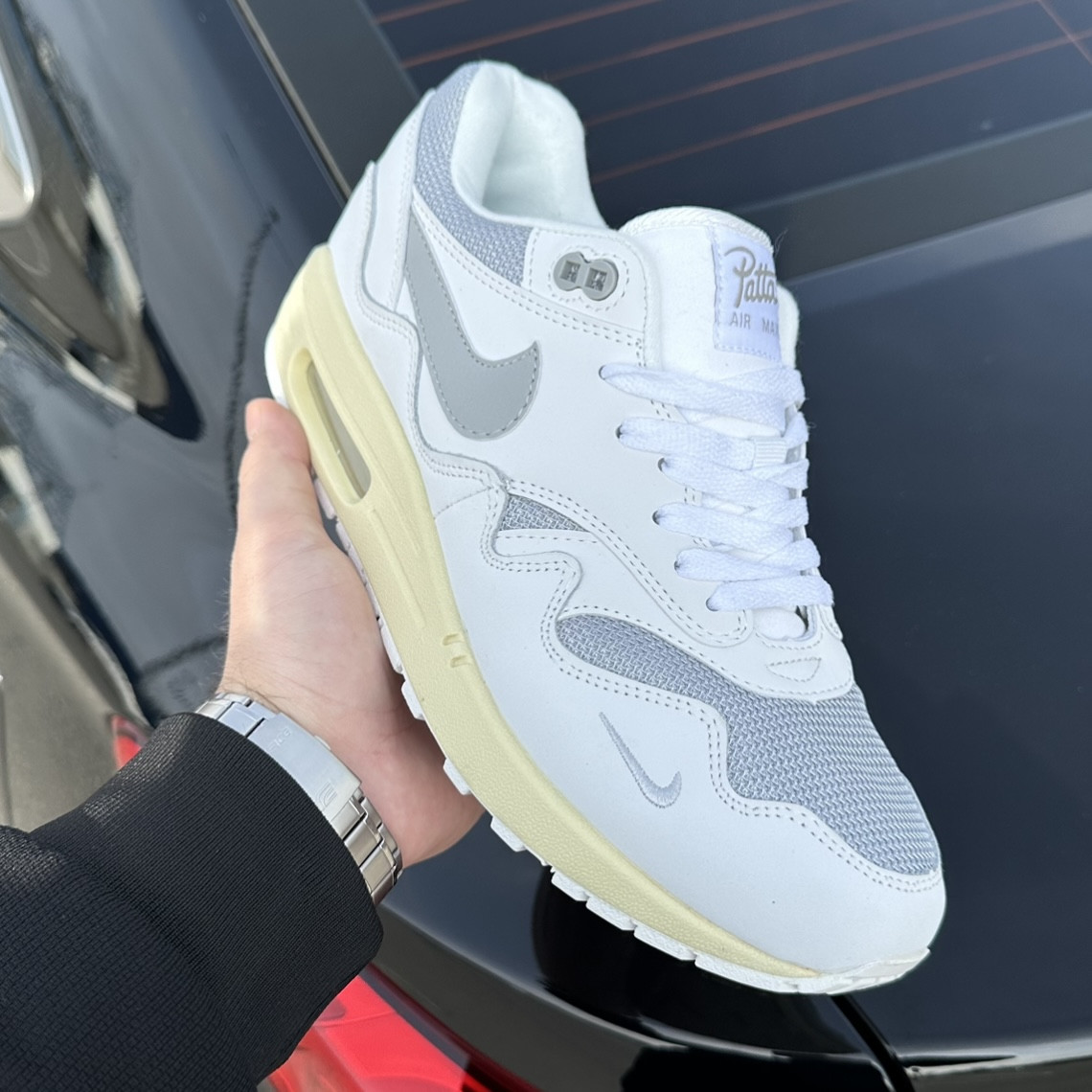 Nike Air Max 1 Patta White, фото 1