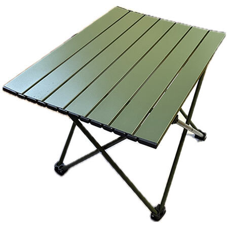 Стіл туристичний зелений 43х40х41см