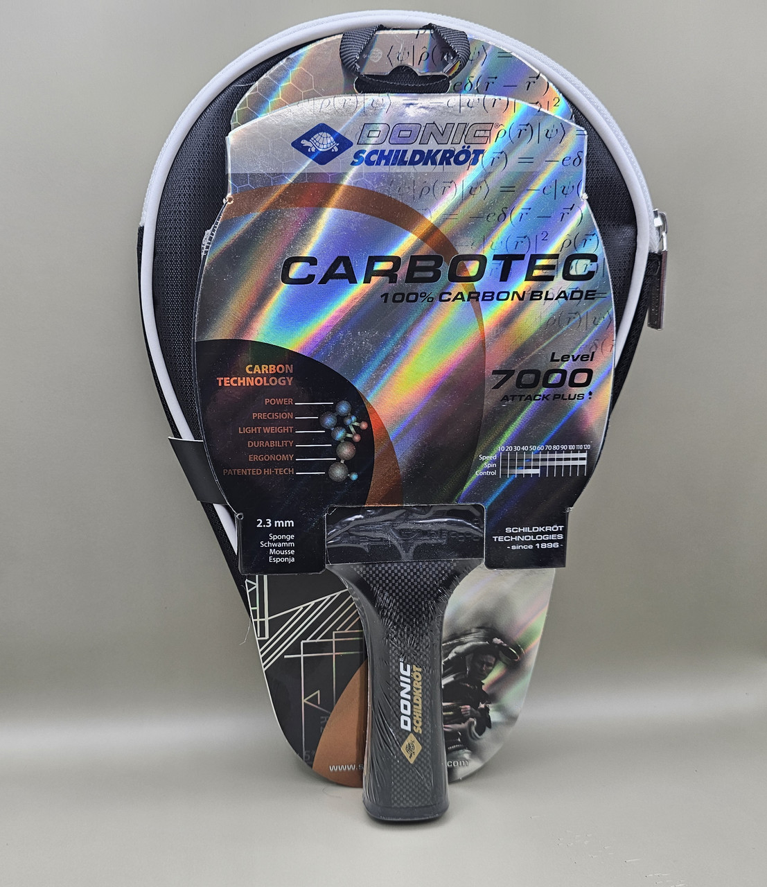 Ракетка для настільного тенісу Donic Carbotec 7000, карбонова основа