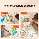 Велика розмальовка в рулоні Зоопарк, фото 5