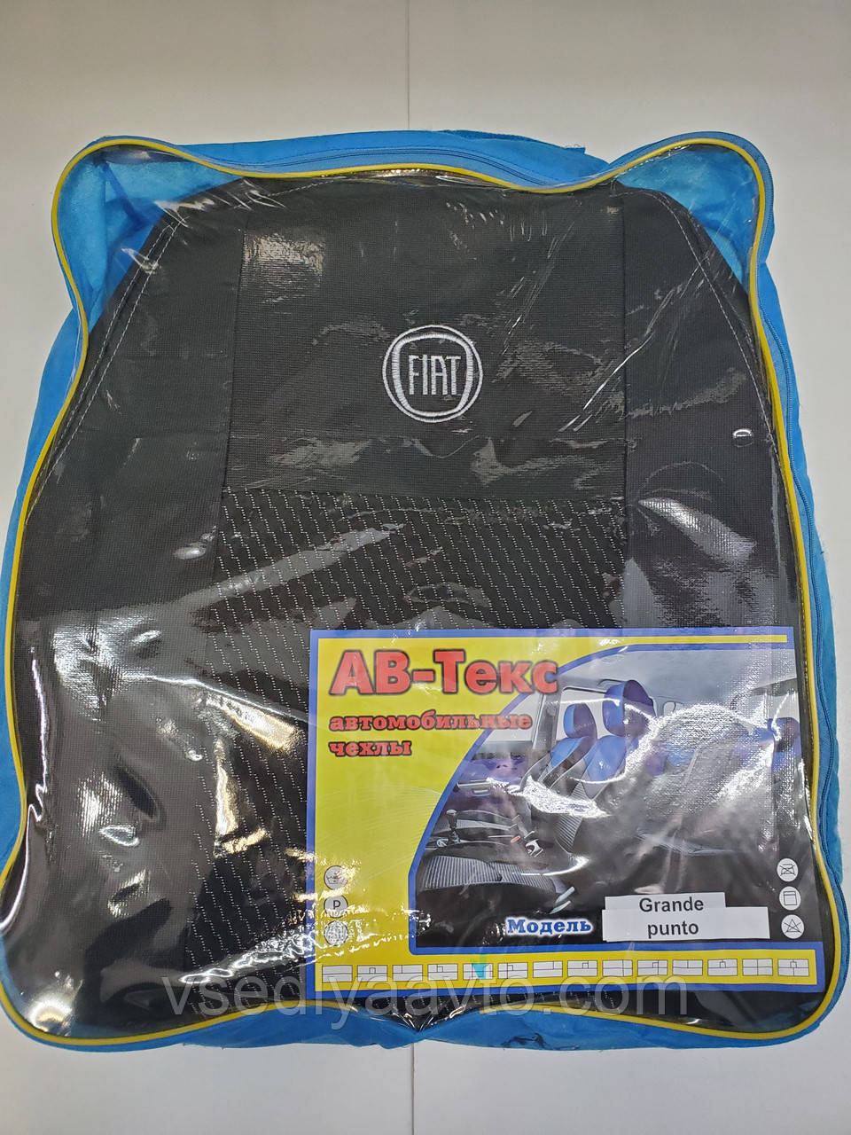 Авточохли FIAT Grande punto 1/3 спина і сидіння, фото 1
