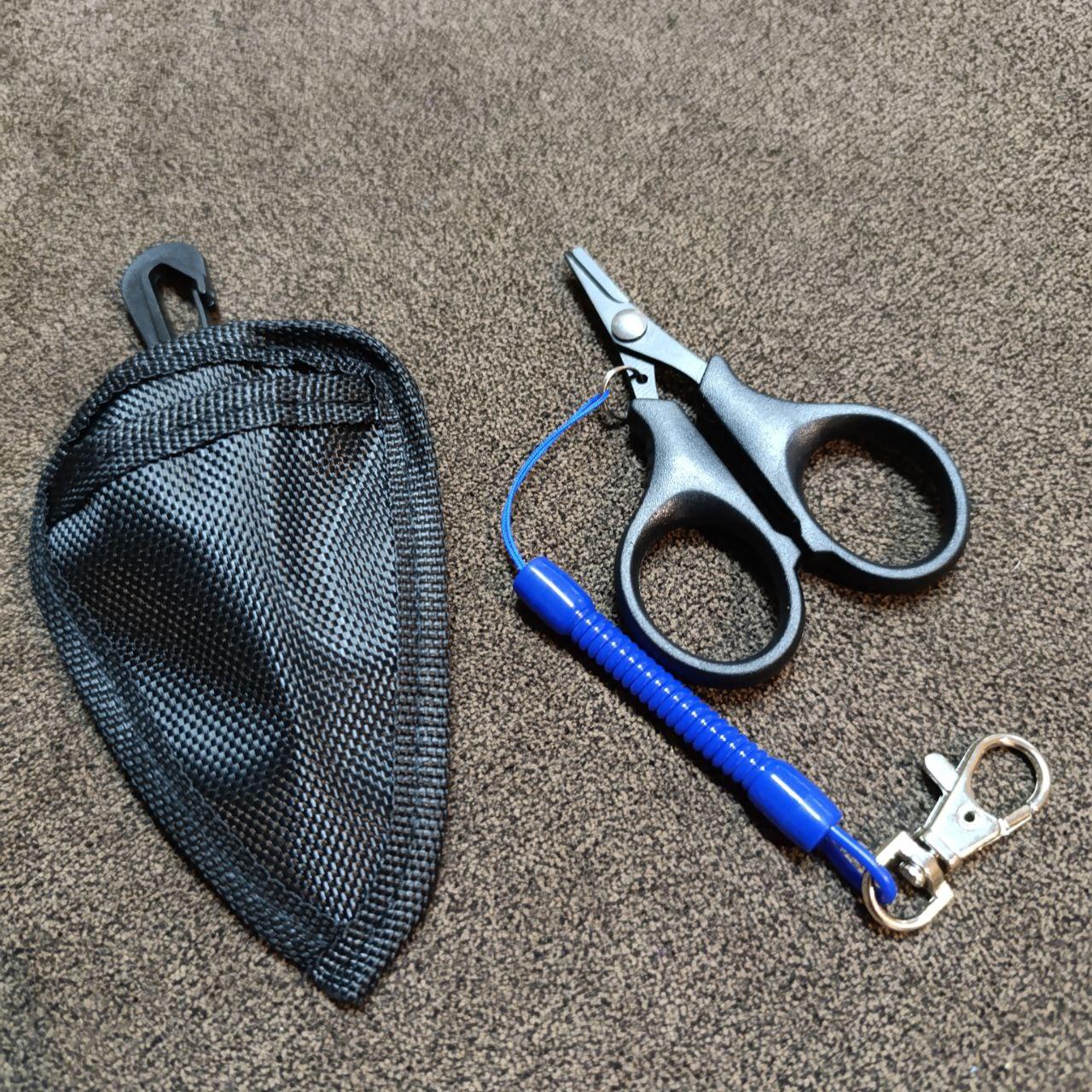 Ножиці рибальські з ретривером з пружиним ретрівером та чохлом, фото 1