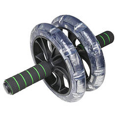 Гімнастичний ролик для преса синій 200 мм