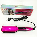 Випрямляч для густого волосся VGR V-506, Випрямляч плойка випрямляча, Щипці для волосся WU-38, фото 10