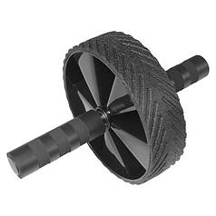 Гімнастичний ролик для преса чорний 180 мм