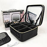 Органайзер для косметики, Дорожня косметичка-валіза, Косметичка-сумочка, Косметичка дорожня жіноча MC-76, фото 4