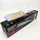 Щипці плойка кучері для волосся, Стайлер для волосся Щипці гофрування FL-10, фото 3