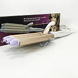 Щипці плойка кучері для волосся, Стайлер для волосся Щипці гофрування FL-10, фото 10