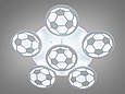 LED люстра "Футбольний м`яч", 105W, біла, фото 2