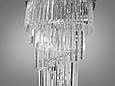 Кришталева люстра під 27 лампи, хром, фото 4