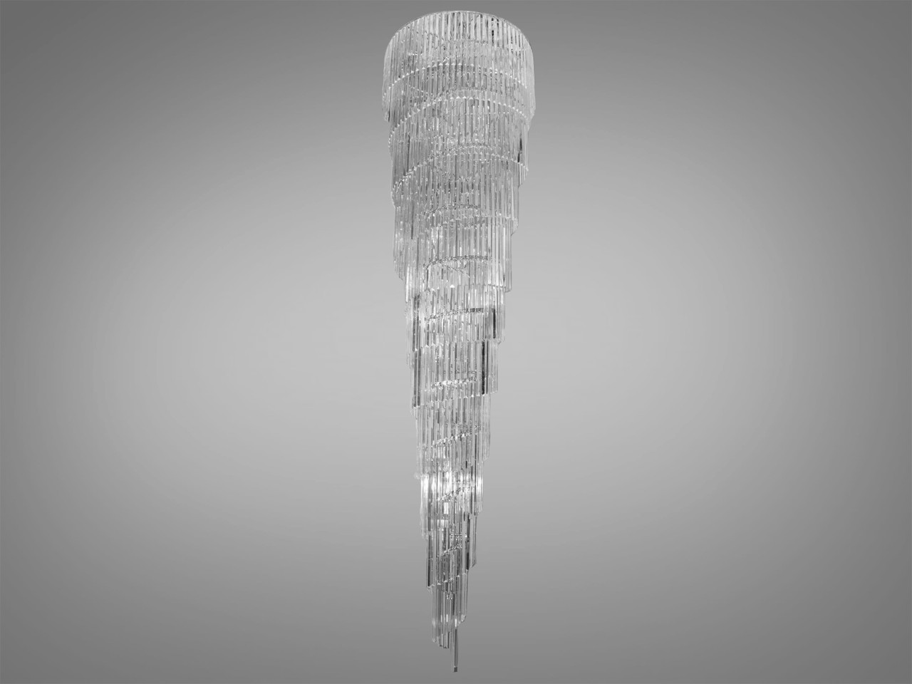 Кришталева люстра, 46 ламп, золотиста, фото 1