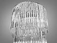 Підвісна каскадна кришталева люстра, 24 лампи, хром, фото 2
