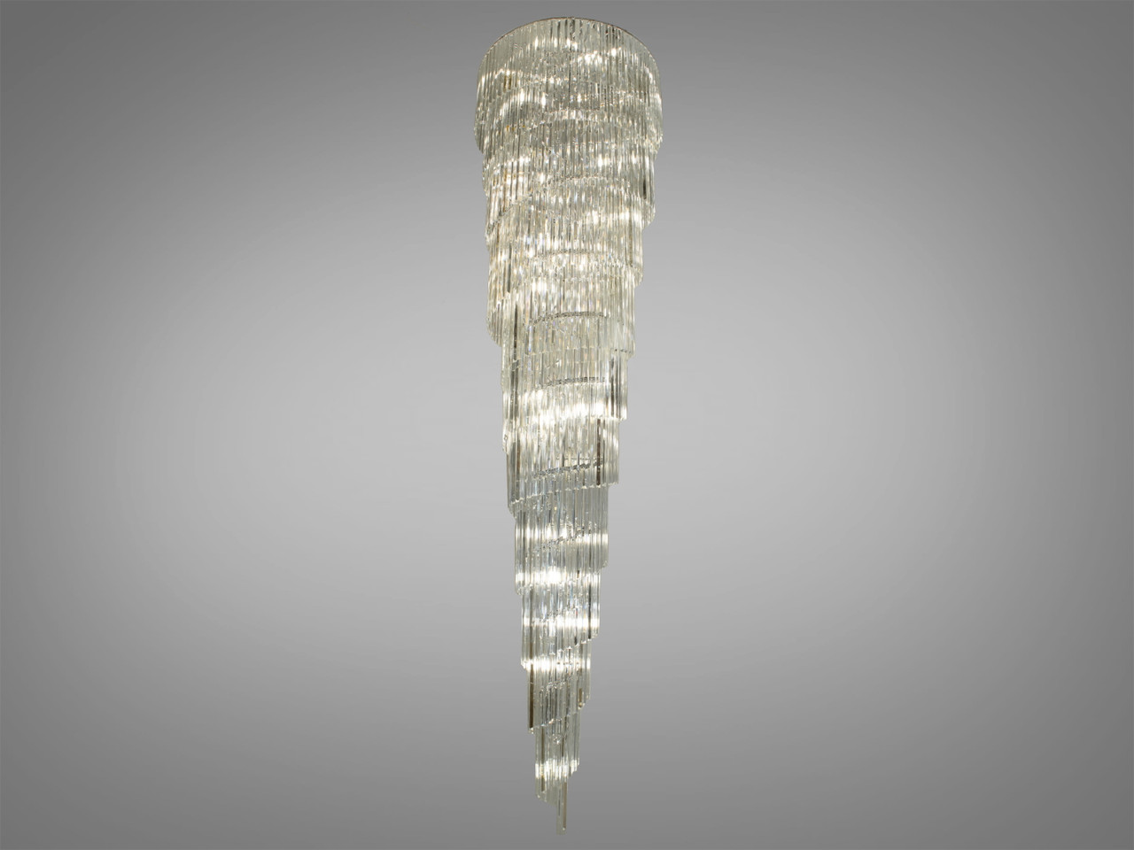 Кришталева люстра, 37 ламп, золотиста, фото 1