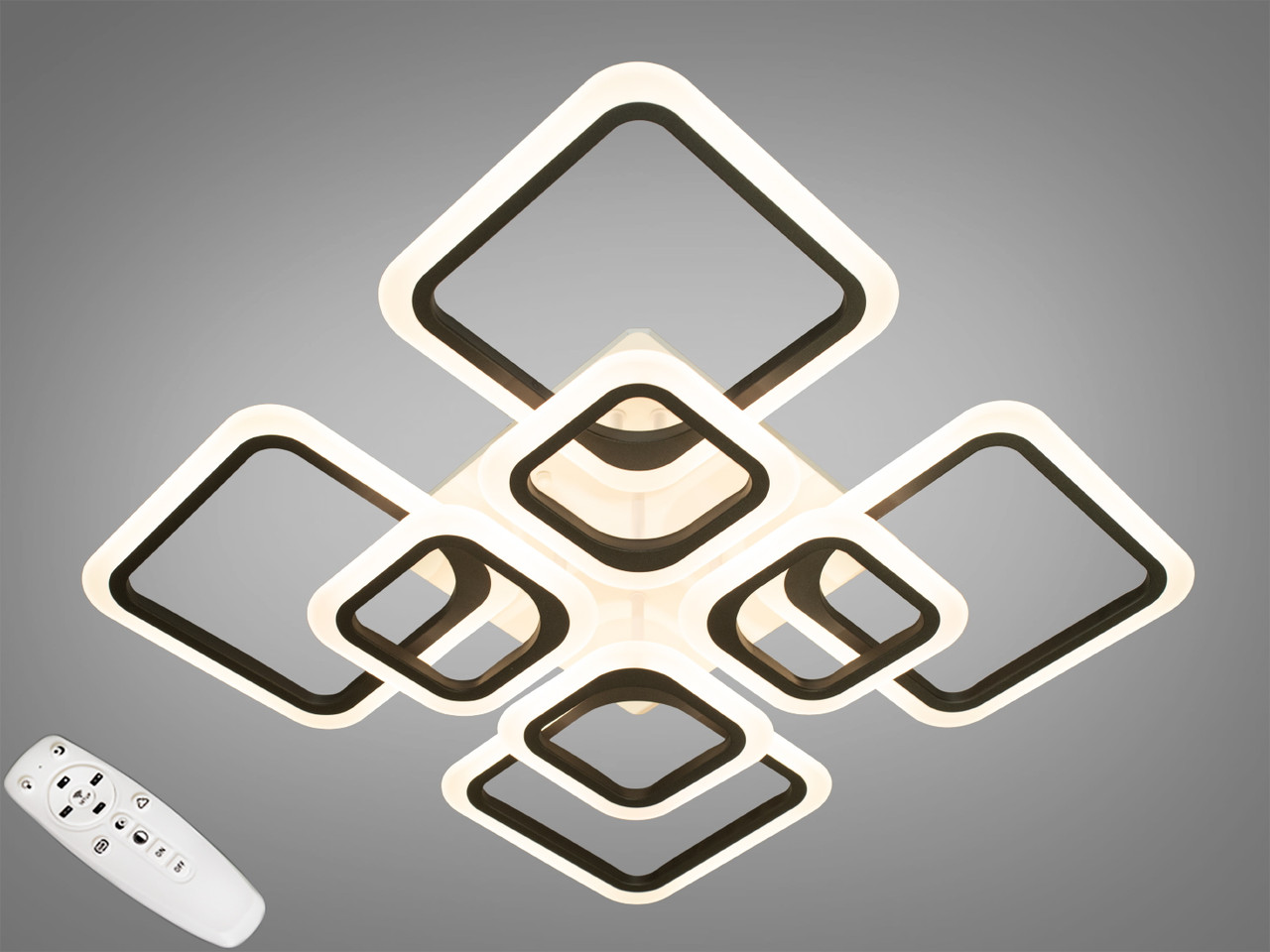 Світлодіодна люстра  люстра 110W чорна, фото 1