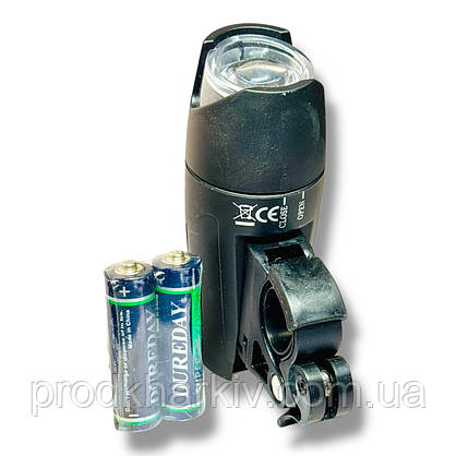 Велосипедна фара JY-180 Black (5Led. AA*2), фото 3