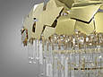 Кришталева люстра на 22 лампи, діаметром 80 см, колір-золо, фото 3