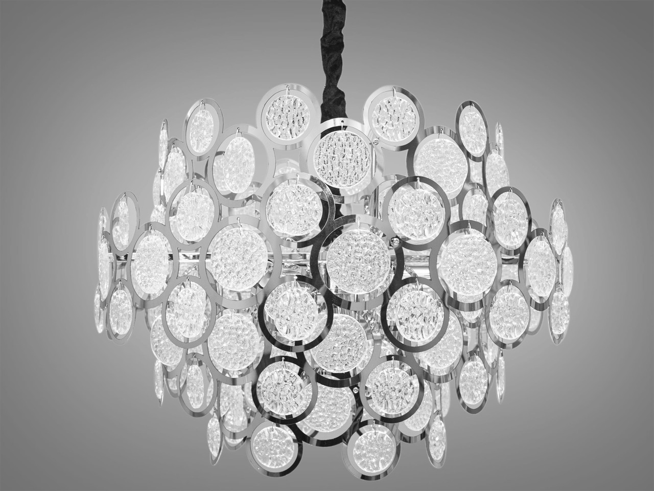 Люстра "Артишок" на 9 ламп, люстра хромована, фото 1