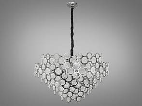 Підвісна люстра з круглими скляними елементами типу "Артишок", 20 ламп