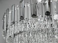 Кругла кришталева люстра на 18 ламп, золотистого кольору, фото 4
