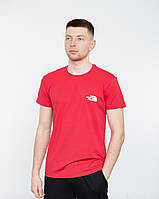 Чоловіча футболка з накаткою North Face червоний
