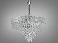Сучасна кришталева люстра на 19 ламп, хром, фото 2