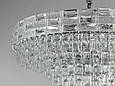 Сучасна кришталева люстра на 19 ламп, хром, фото 4