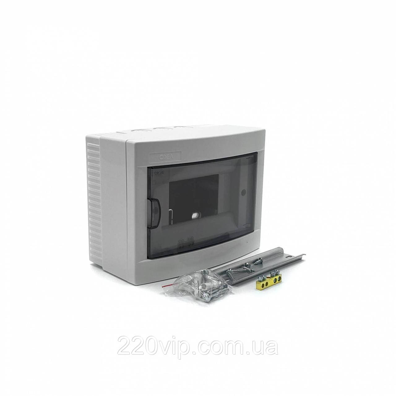 Щит під автомати 6 модулів Viko, навісний, бокс монтажний, накладний, зовнішній, настінний Віко 90912106, фото 1