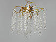 Хрустальна люстра Гліцинія з алюмінієвими елементами, 6 ламп, фото 3