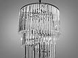 Кришталева люстра  на 21 лампу, чорний колір, фото 3