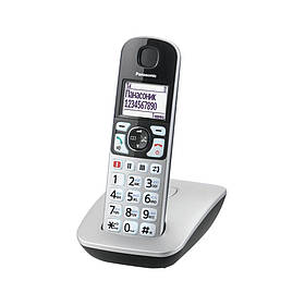 Panasonic Радіотелефон DECT KX-TGE510RUS, чорно-сріблястий