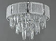 Кришталева люстра на 5 ламп хром, фото 3