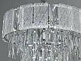 Кришталева люстра на 5 ламп хром, фото 4