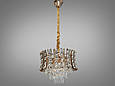 Кришталева люстра в спальню на 7 ламп, хром, фото 2