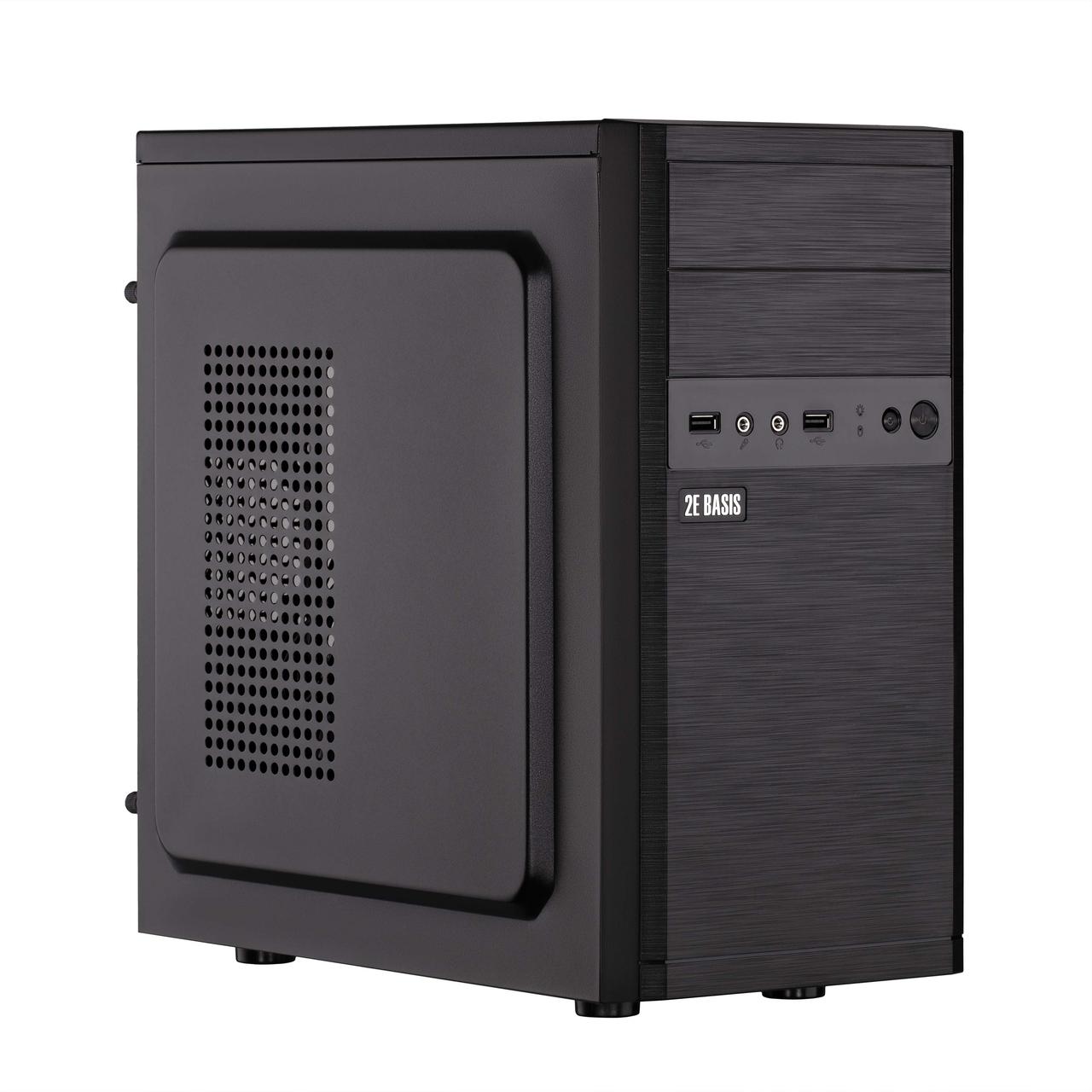 2E Корпус 2E Basis RD863-400 з БЖ ATX400W, 2xUSB2.0, VGA 320мм, mATX, чорний