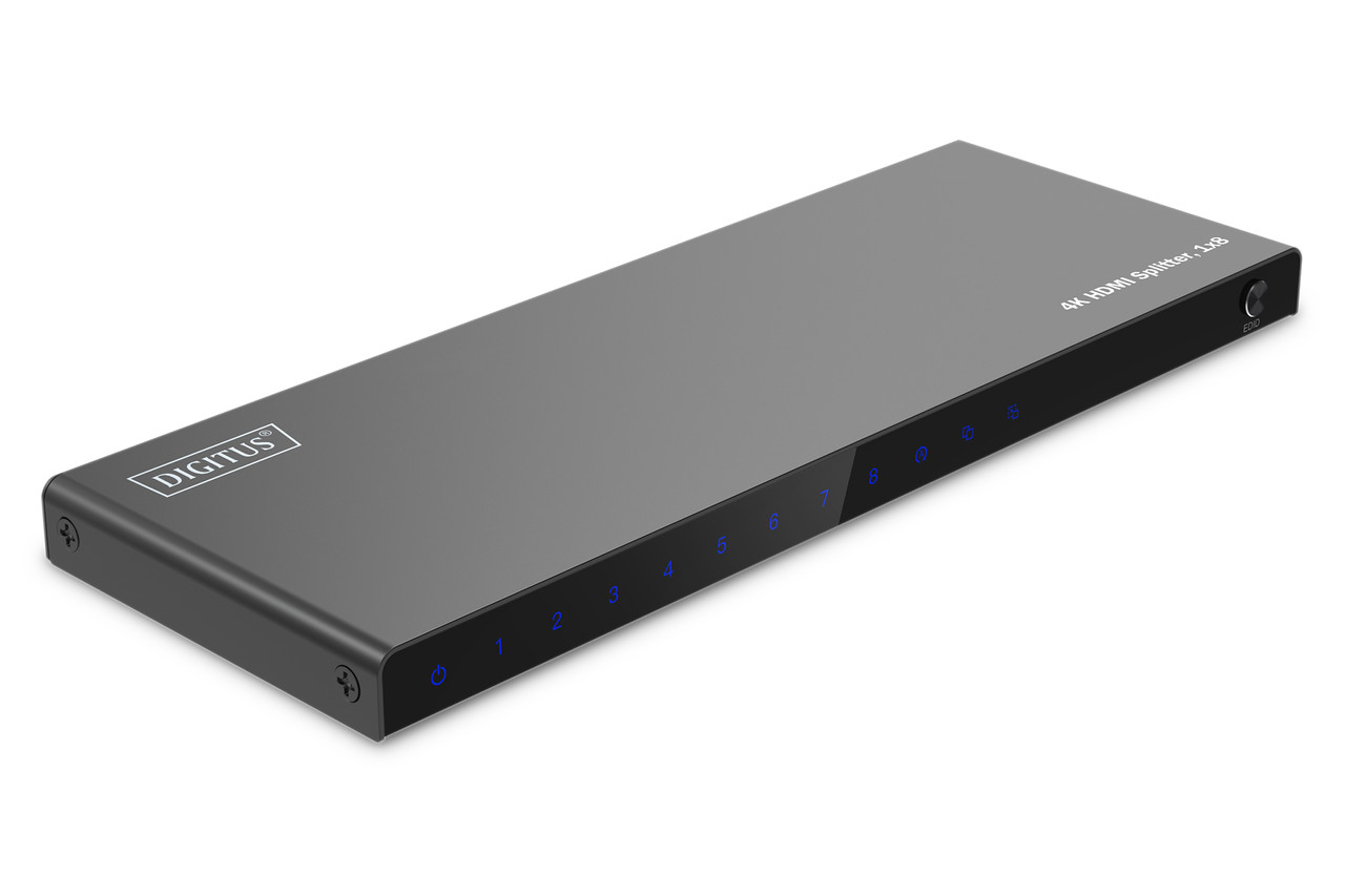 Digitus Відеосплітер HDMI (INx1 - OUTx8), 4K