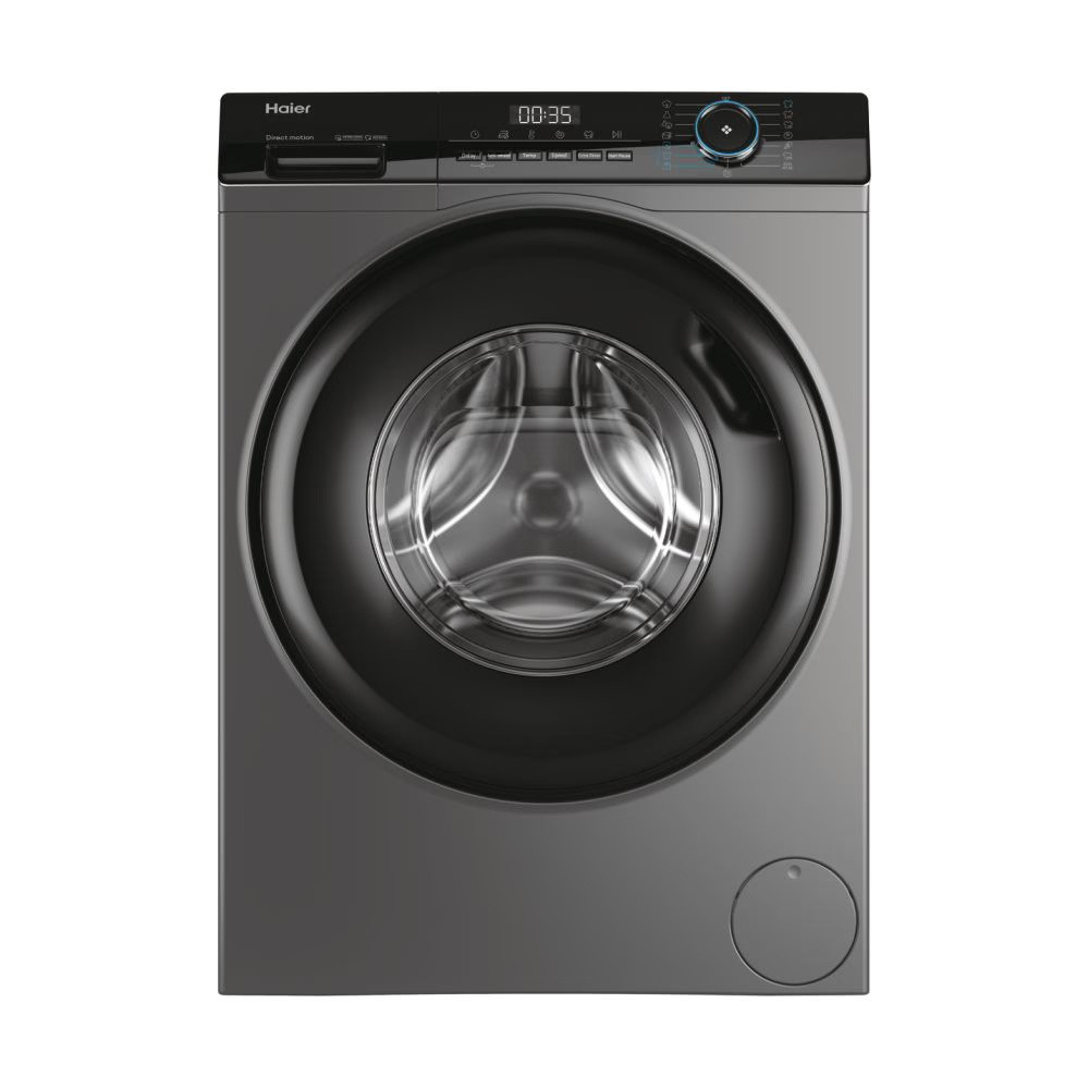 Haier Пральна машина фронтальна, 9кг, 1400, A+++, 60см, дисплей, пара, інвертор, люк чорний, прямий привід,, фото 1