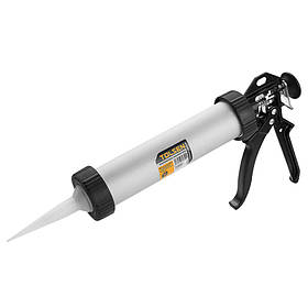Tolsen Пістолет для герметика Профі, 375мл, корпус алюмінієвий, робоча частина 375мм, алюмінієве руків’я