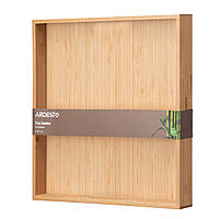 ARDESTO Таця Midori, 35х35х4см, бамбук, квадратна