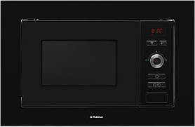 Hansa Мікрохвильова піч вбудовувана, 20л, електр.управл., 800Вт, гриль, дисплей, відкр.кнопкою, чорний