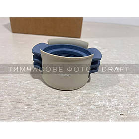 ARDESTO Яйцерізка 3 в 1 Gemini, нержавіюча сталь, пластик, силікон, сіро-синій