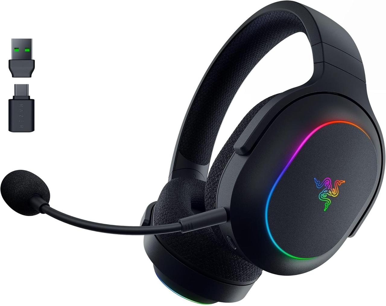 Razer Гарнітура ігрова Barracuda X Chroma, BT/WL, RGB, чорний