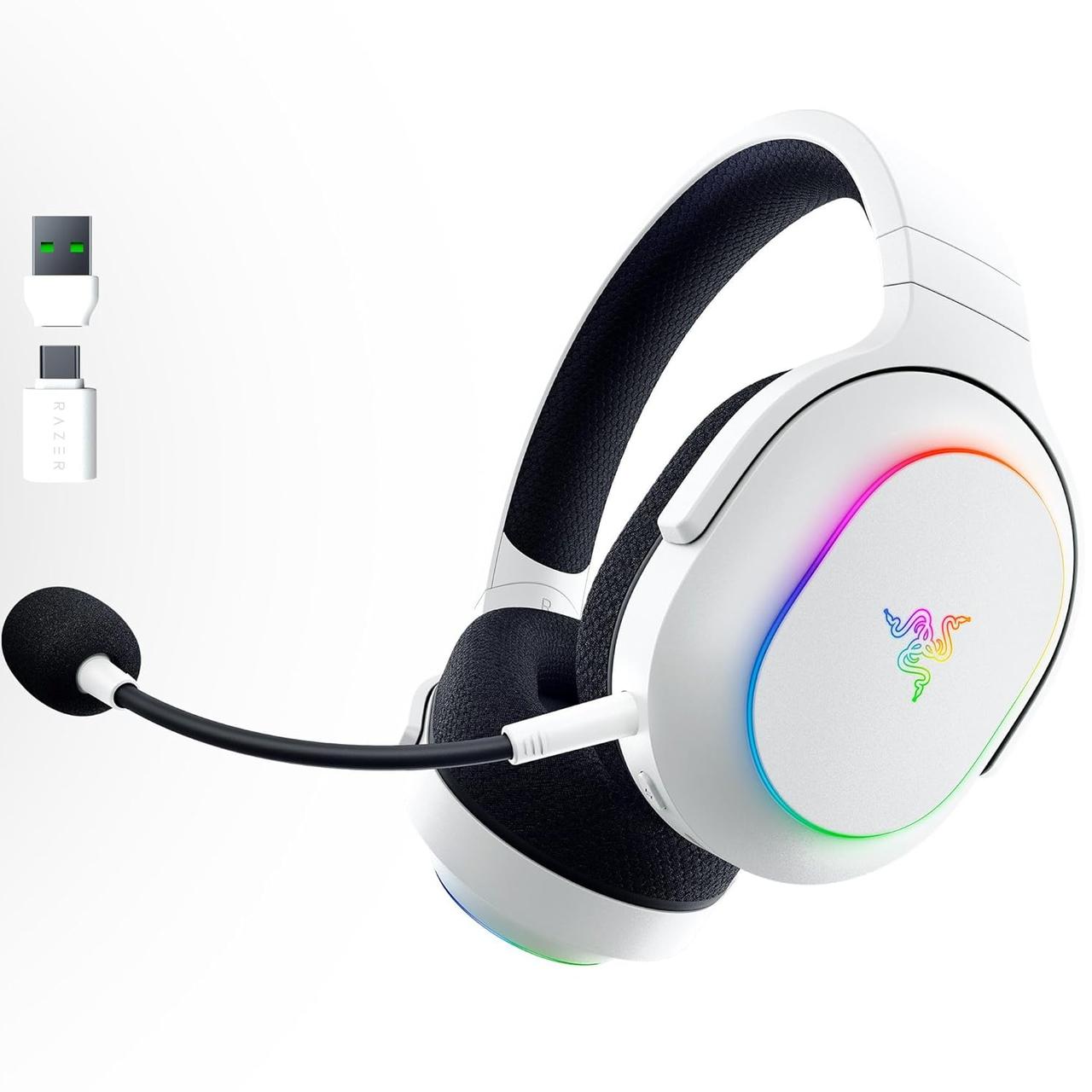 Razer Гарнітура ігрова Barracuda X Chroma, BT/WL, RGB, білий