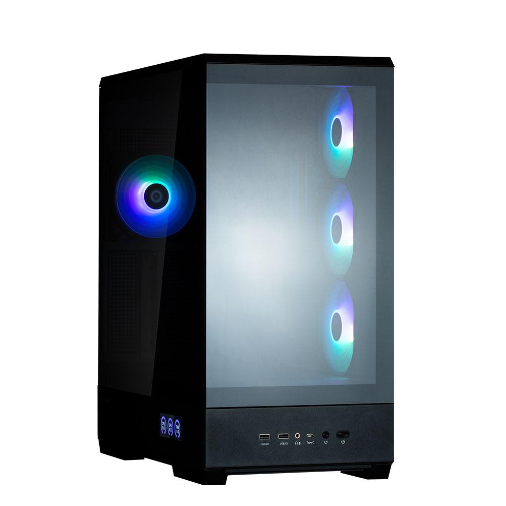 Zalman Корпус P50 DS без БЖ, 2xUSB3.0, 1xUSBType-C, 4x120 мм ARGB, VGA 435 мм, LCS ready, TG Side Panel, ATX,