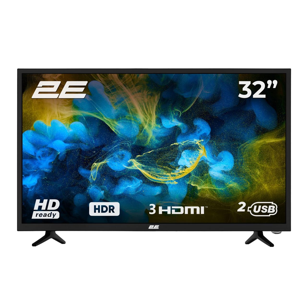 2E Телевізор 32" LED HD 50Hz Black, фото 1