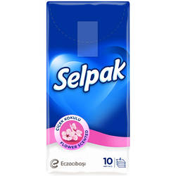 Серветки косметичні Selpak з квітковим ароматом 10 шт. 8690530001350 smart