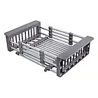 Кухонна мийка Kraft 5050 з неірж. сталі (3,0/1,0 мм) + змішувач BK82FES з висувним виливом і під фільтр, фото 8