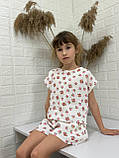 Ніжна дитяча піжама з мусліна у квітковому принті, фото 2