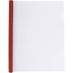 Папка-швидкозшивач Economix А4 з планкою-затиском 6 мм 2-35 аркушів, червона E31204-03 smart